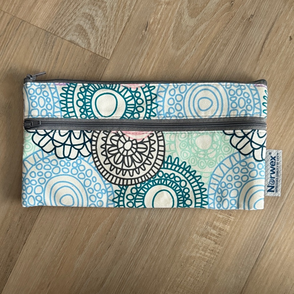 Norwex Multicolor Zippered Pouch
